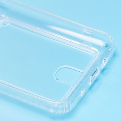 Чехол-накладка для Infinix Hot 10 Play (прозрачный) - SC276 с картхолдером