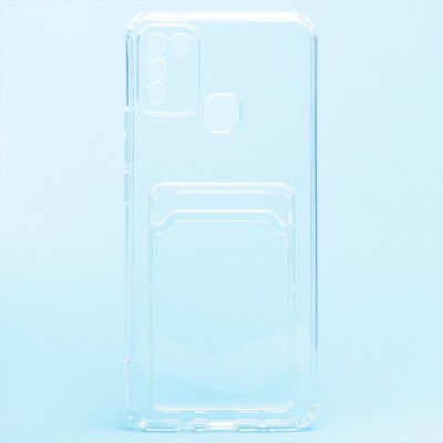 Чехол-накладка для Infinix HOT 11 Play (прозрачный) - SC276 с картхолдером Чехол-накладка для Infinix HOT 11 Play (прозрачный) - SC276 с картхолдером