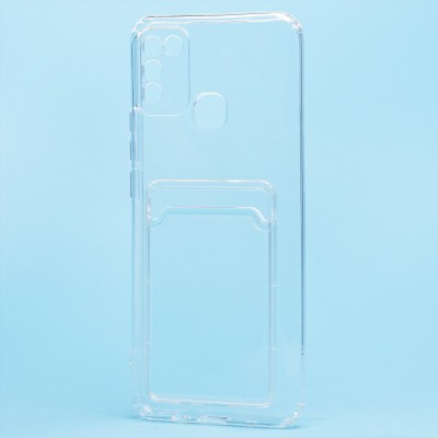 Чехол-накладка для Infinix HOT 11 Play (прозрачный) - SC276 с картхолдером