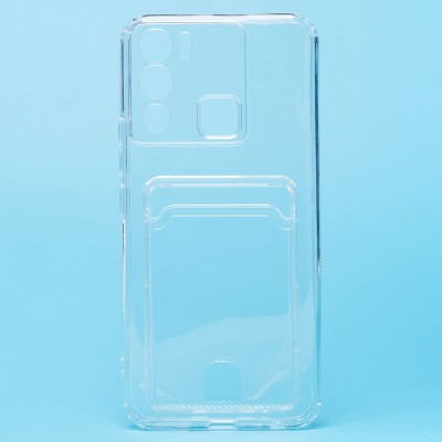 Чехол-накладка для Infinix HOT 12i (прозрачный) - SC276 с картхолдером Чехол-накладка для Infinix HOT 12i (прозрачный) - SC276 с картхолдером