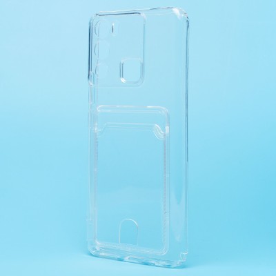 Чехол-накладка для Infinix HOT 12i (прозрачный) - SC276 с картхолдером