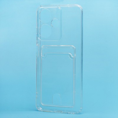 Чехол-накладка для Infinix Hot 30i (прозрачный) - SC276 с картхолдером