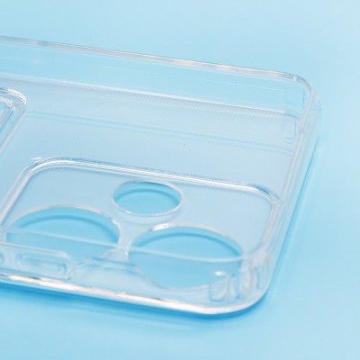 Чехол-накладка для Infinix Hot 30i (прозрачный) - SC276 с картхолдером