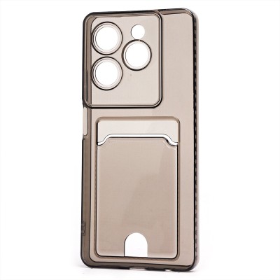 Чехол-накладка для Infinix Hot 40 Pro (черный) - SC276 с картхолдером Чехол-накладка для Infinix Hot 40 Pro (черный) - SC276 с картхолдером