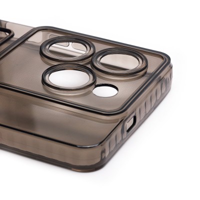 Чехол-накладка для Infinix Hot 40 (черный) - SC276 с картхолдером