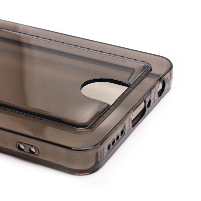 Чехол-накладка для Infinix Hot 40 (черный) - SC276 с картхолдером