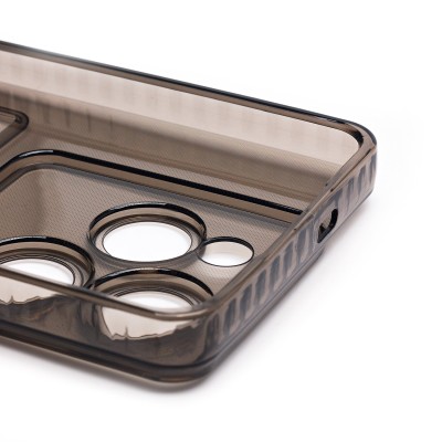 Чехол-накладка для Infinix Hot 40 (черный) - SC276 с картхолдером