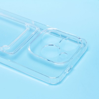 Чехол-накладка для Infinix Hot 40i (прозрачный) - SC276 с картхолдером Чехол-накладка для Infinix Hot 40i (прозрачный) - SC276 с картхолдером