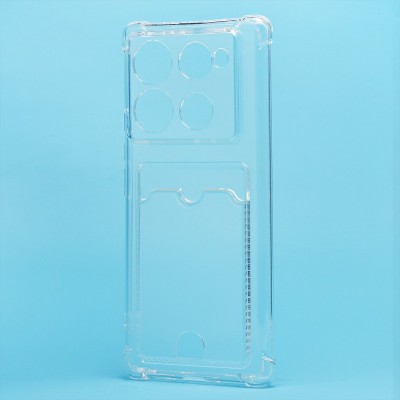 Чехол-накладка для Infinix Note 40 Pro 5G (прозрачный) - SC276 с картхолдером Чехол-накладка для Infinix Note 40 Pro 5G (прозрачный) - SC276 с картхолдером