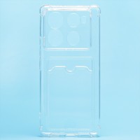 Чехол-накладка для Infinix Note 40 Pro+ 5G (прозрачный) - SC276 с картхолдером