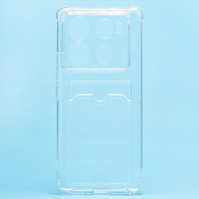 Чехол-накладка для Infinix Note 40 Pro+ 5G (прозрачный) - SC276 с картхолдером Чехол-накладка для Infinix Note 40 Pro+ 5G (прозрачный) - SC276 с картхолдером