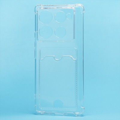 Чехол-накладка для Infinix Note 40 Pro+ 5G (прозрачный) - SC276 с картхолдером Чехол-накладка для Infinix Note 40 Pro+ 5G (прозрачный) - SC276 с картхолдером