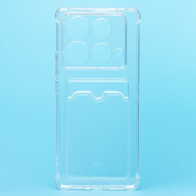 Чехол-накладка для Infinix Note 40 (прозрачный) - SC276 с картхолдером Чехол-накладка для Infinix Note 40 (прозрачный) - SC276 с картхолдером