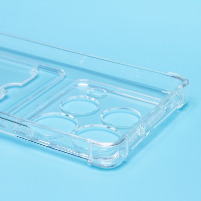 Чехол-накладка для Infinix Note 40 (прозрачный) - SC276 с картхолдером