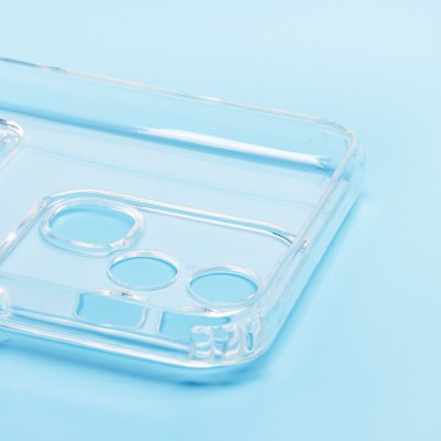 Чехол-накладка для Infinix Smart 6 Global (прозрачный) - SC276 с картхолдером