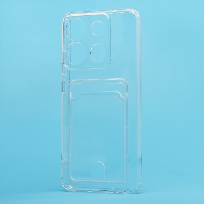 Чехол-накладка для Infinix Smart 7 Plus (прозрачный) - SC276 с картхолдером Чехол-накладка для Infinix Smart 7 Plus (прозрачный) - SC276 с картхолдером