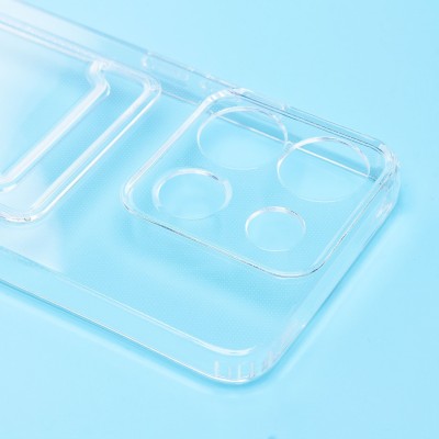 Чехол-накладка для Infinix Smart 7 Plus (прозрачный) - SC276 с картхолдером Чехол-накладка для Infinix Smart 7 Plus (прозрачный) - SC276 с картхолдером