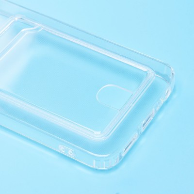 Чехол-накладка для Infinix Smart 7 Plus (прозрачный) - SC276 с картхолдером Чехол-накладка для Infinix Smart 7 Plus (прозрачный) - SC276 с картхолдером