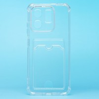 Чехол-накладка для Infinix Smart 9 4G (прозрачный) - SC276 с картхолдером