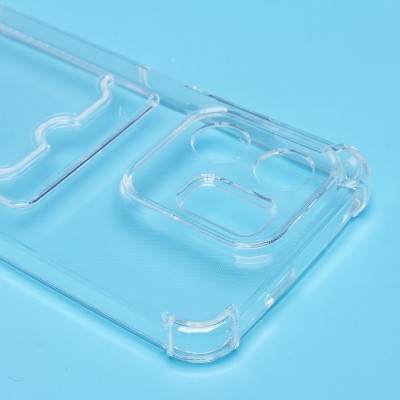 Чехол-накладка для Infinix Smart 9 4G (прозрачный) - SC276 с картхолдером