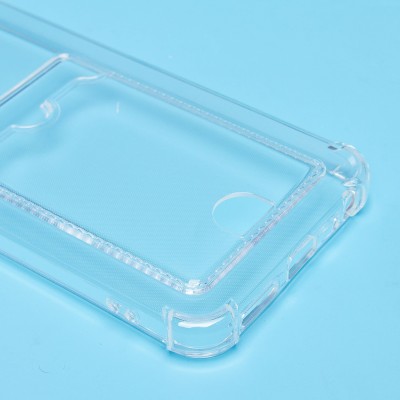 Чехол-накладка для Infinix Smart 9 4G (прозрачный) - SC276 с картхолдером