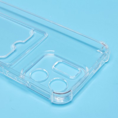 Чехол-накладка для Infinix Smart 9 4G (прозрачный) - SC276 с картхолдером