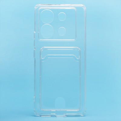 Чехол-накладка для Infinix Zero 30 5G (прозрачный) - SC276 с картхолдером Чехол-накладка для Infinix Zero 30 5G (прозрачный) - SC276 с картхолдером