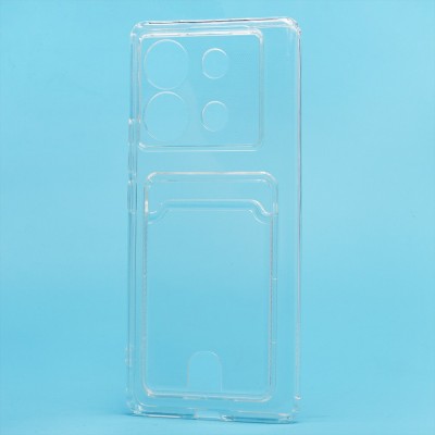 Чехол-накладка для Infinix Zero 30 5G (прозрачный) - SC276 с картхолдером