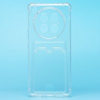 Чехол-накладка для Infinix Zero 40 5G (прозрачный) - SC276 с картхолдером