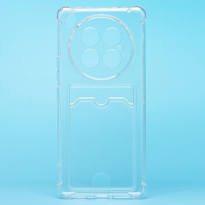 Чехол-накладка для Infinix Zero 40 5G (прозрачный) - SC276 с картхолдером Чехол-накладка для Infinix Zero 40 5G (прозрачный) - SC276 с картхолдером