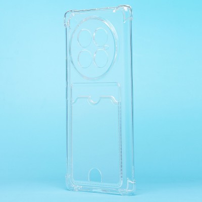 Чехол-накладка для Infinix Zero 40 5G (прозрачный) - SC276 с картхолдером