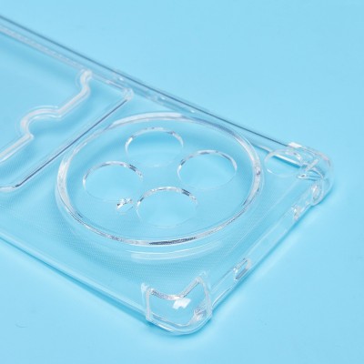 Чехол-накладка для Infinix Zero 40 5G (прозрачный) - SC276 с картхолдером