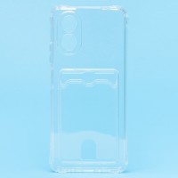 Чехол-накладка для OPPO A38 (прозрачный) - SC276 с картхолдером