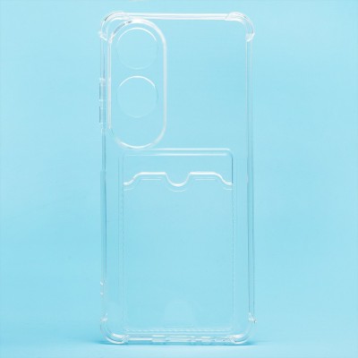 Чехол-накладка для OPPO A60 4G (прозрачный) - SC276 с картхолдером