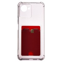 Чехол-накладка для OPPO realme C30 (черный) - SC276 с картхолдером