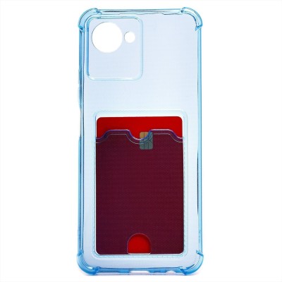 Чехол-накладка для OPPO realme C30 (синий) - SC276 с картхолдером Чехол-накладка для OPPO realme C30 (синий) - SC276 с картхолдером