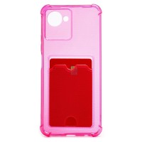 Чехол-накладка для OPPO realme C30 (розовый) - SC276 с картхолдером