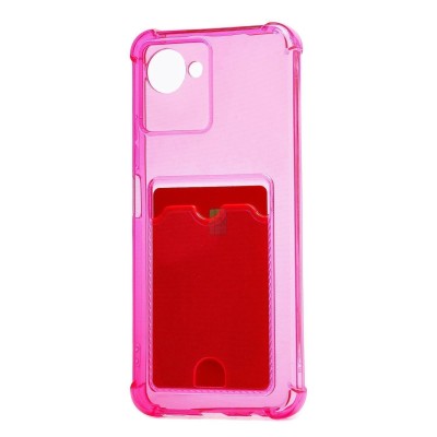 Чехол-накладка для OPPO realme C30 (розовый) - SC276 с картхолдером Чехол-накладка для OPPO realme C30 (розовый) - SC276 с картхолдером