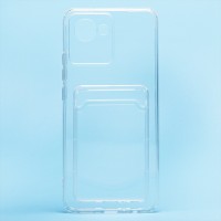Чехол-накладка для OPPO realme C30 (прозрачный) - SC276 с картхолдером