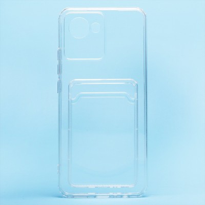 Чехол-накладка для OPPO realme C30 (прозрачный) - SC276 с картхолдером Чехол-накладка для OPPO realme C30 (прозрачный) - SC276 с картхолдером