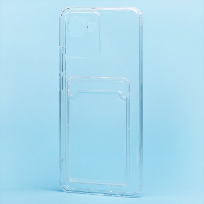 Чехол-накладка для OPPO realme C30 (прозрачный) - SC276 с картхолдером