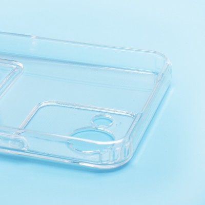 Чехол-накладка для OPPO realme C30 (прозрачный) - SC276 с картхолдером