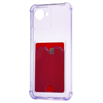 Чехол-накладка для OPPO realme C30 (фиолетовый) - SC276 с картхолдером Чехол-накладка для OPPO realme C30 (фиолетовый) - SC276 с картхолдером