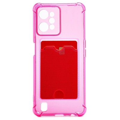 Чехол-накладка для OPPO realme C31 (розовый) - SC276 с картхолдером Чехол-накладка для OPPO realme C31 (розовый) - SC276 с картхолдером