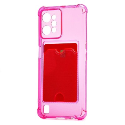 Чехол-накладка для OPPO realme C31 (розовый) - SC276 с картхолдером