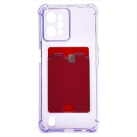 Чехол-накладка для OPPO realme C31 (фиолетовый) - SC276 с картхолдером