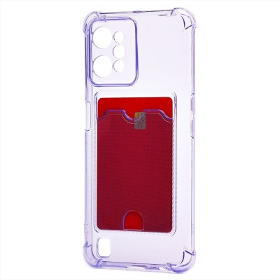 Чехол-накладка для OPPO realme C31 (фиолетовый) - SC276 с картхолдером