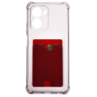 Чехол-накладка для OPPO realme C33 (черный) - SC276 с картхолдером