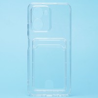 Чехол-накладка для OPPO realme C33 (прозрачный) - SC276 с картхолдером