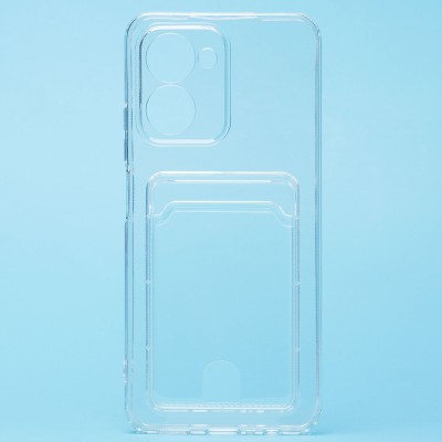 Чехол-накладка для OPPO realme C33 (прозрачный) - SC276 с картхолдером